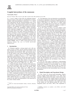 Coupled interactions of the monsoons