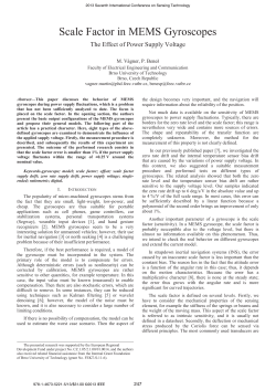 Scale Factor in MEMS Gyroscopes - The Effect of Power Supply