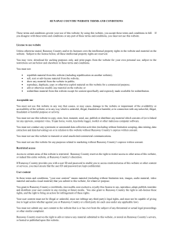 Terms and Conditions