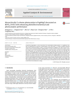 Hierarchically Z-scheme photocatalyst of Ag@AgCl decorated on