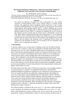 The Ratchet-Shakedown Diagram for a Thin Pressurised Pipe