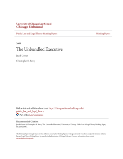 The Unbundled Executive - Chicago Unbound