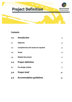 Contents 1.0 Introduction 2.0 Project definition 3.0 Project brief 4.0