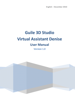 Guile 3D Studio Virtual Assistant Denise