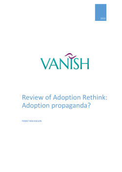 Review of Adoption Rethink: Adoption propaganda?