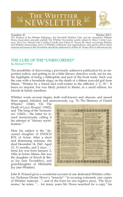 the lure of the &ldquo;unrecorded&rdquo;