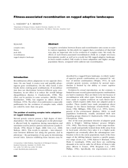 Fitness-associated recombination on rugged adaptive landscapes