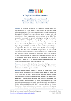 Is Topic a Root Phenomenon?