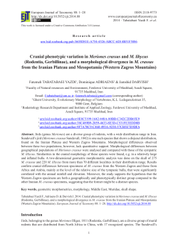 pdf - Evolutionary Morphology of Vertebrates