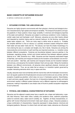 Basic Concepts of Estuarine Ecology