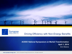 Driving Efficiency with Non-Energy Benefits