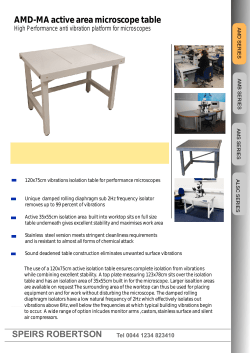 AMD-MA Microscope table with active area