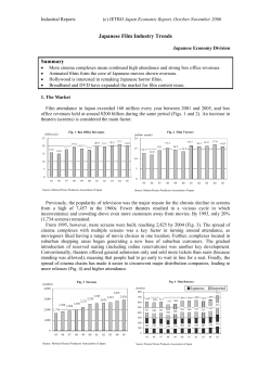 Japanese Film Industry Trends Summary