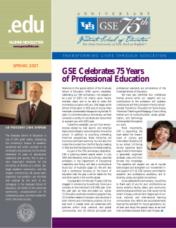 GSE Celebrates 75 Years of Professional Education
