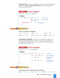 2 Factor Completely 3 Factor by Grouping
