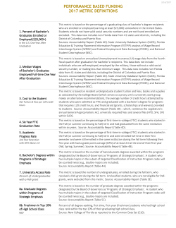 performance based funding 2017 metric definitions
