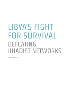 libya`s fight for survival - European Foundation for Democracy