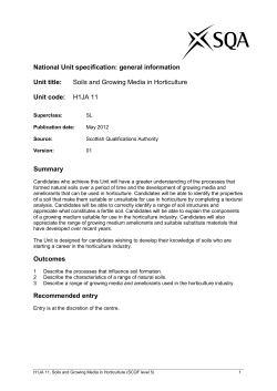 national unit specification: general information