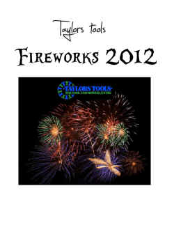 Fireworks - Taylors Tools