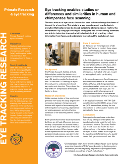 Tobii Case Study - Primate Reserach, Kyoto University