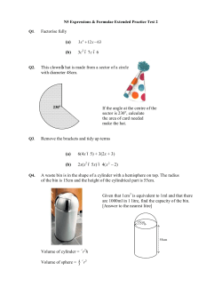Q1. Factorise fully (a) (b) 3c2 – 7c – 6 Q2. This clown`s hat is made