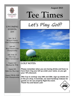 Let`s Play Golf! - Gaylord Country Club