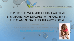 Helping the Worried Child - Michigan Speech Language Hearing
