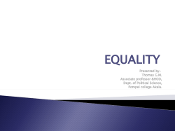 equality - Pompei College