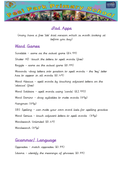 iPad Apps Word Games Grammar/ Language