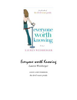 Everyone worth Knowing