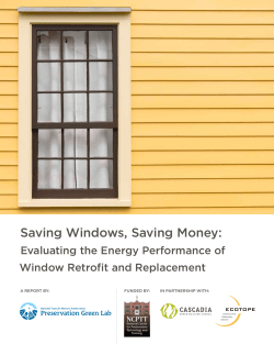 Saving Windows, Saving Money - Preservation Leadership Forum