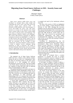 Migrating from Closed Source Software to OSS