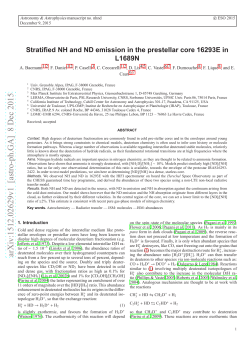 Stratified NH and ND emission in the prestellar core 16293E in