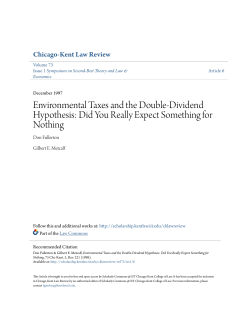 Environmental Taxes and the Double