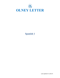 olney letter - Olney Friends School