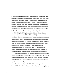 O`DONNELL, Kenneth P. - The Harold Weisberg Archive