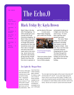 Black Friday By: Kayla Brown