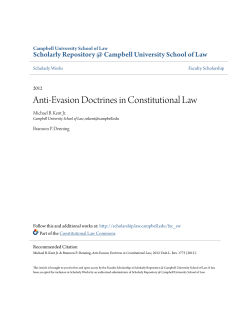 Anti-Evasion Doctrines in Constitutional Law