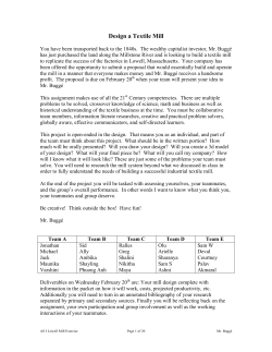 Design a Textile Mill