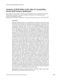 Anatomy of shelf deltas at the edge of a prograding Eocene shelf