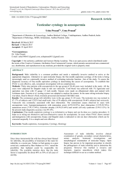 Testicular cytology in azoospermia
