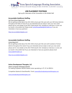 job placement postings - Texas Speech