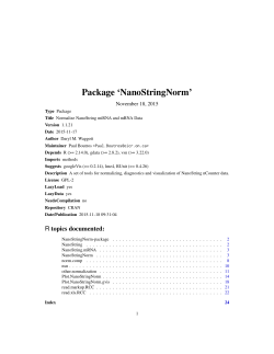 Package `NanoStringNorm`