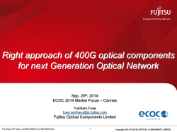 Line side Optics - ECOC Exhibition