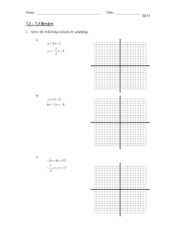 Solve each system using substitution