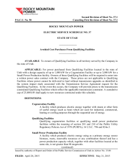 Second Revision of Sheet No. 37.1 P.S.C.U. No. 50 Canceling First