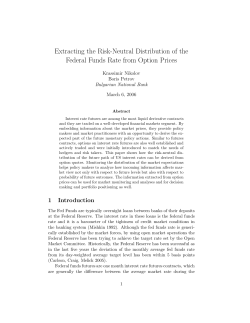 Extracting the Risk-Neutral Distribution of the Federal Funds Rate
