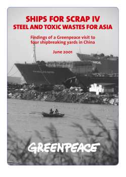 ships for scrap iv - NGO Shipbreaking Platform
