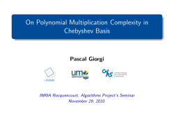 On Polynomial Multiplication Complexity in Chebyshev basis