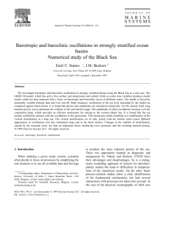 Barotropic and baroclinic oscillations in strongly stratified ocean